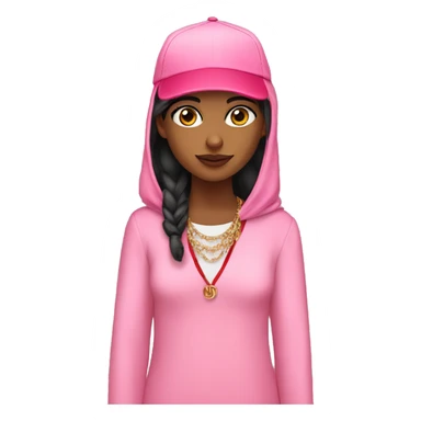 arab girl with pink gucci cap sticker