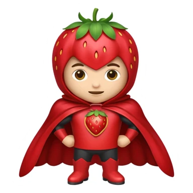 Cape-Wearing Super Fruit sticker