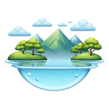 Floating Realistic Aesthetic Scenery Deco sticker