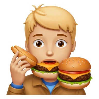 fast-food lover sticker