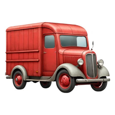 1935 moving van truck sticker