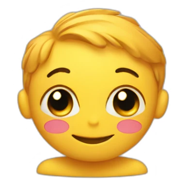 Smiley fall in love sticker