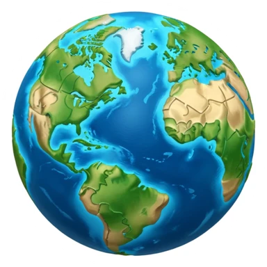 3d planet Earth sticker