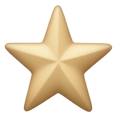 beige star sticker