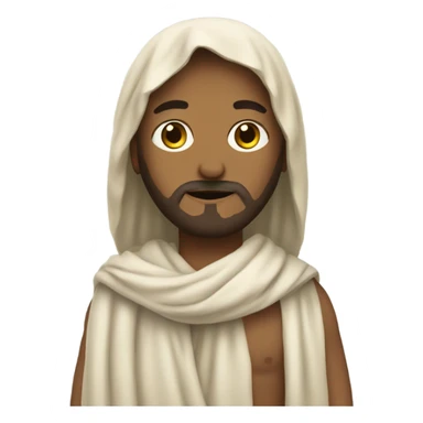 Jesus in scarf dress sticker