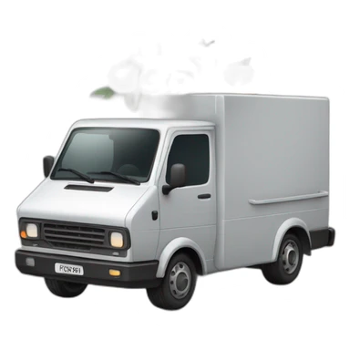 delivery-car-with-fruit-bouquet sticker