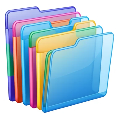 overlapping index dividers in a tier sticker