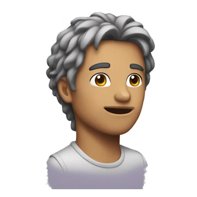 A person mewwing sticker