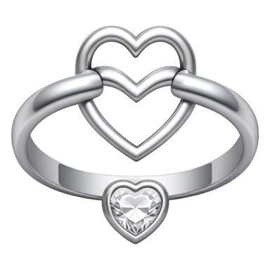  Engagement ring lock heart sticker