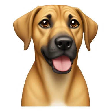 Black Mouth cur dog sticker