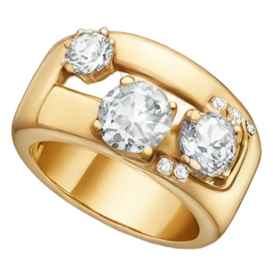 Cartier ring with diamond  sticker