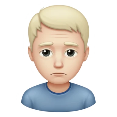 Sad man contemplating life sticker