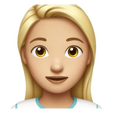 girl on white backdrop sticker