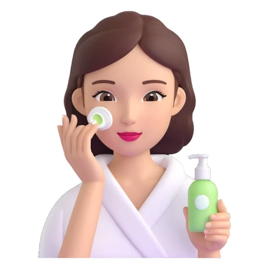 woman skincare routine sticker