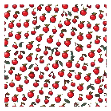 Cherry with anti-inflammatory properties, bright red fruit sticker