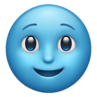 Blue emoji sigma sticker