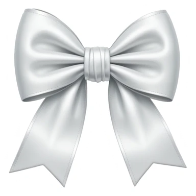 White bow sticker