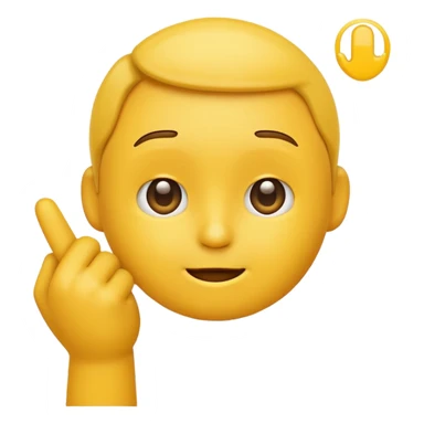 Animated emoji tapping the side of the head duh sticker