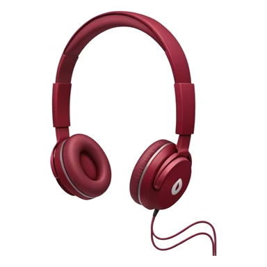 headphone burgundy sticker