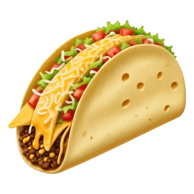 taco with extra cheese sticker