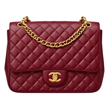 chanel maroon bag sticker