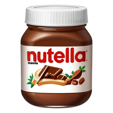 nutella jar sticker