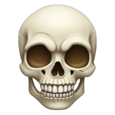 skull mewing sticker