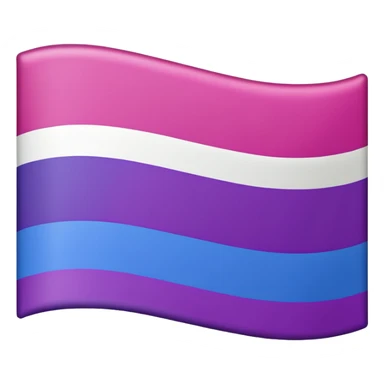 Straight flag combined with bisexual flag sticker