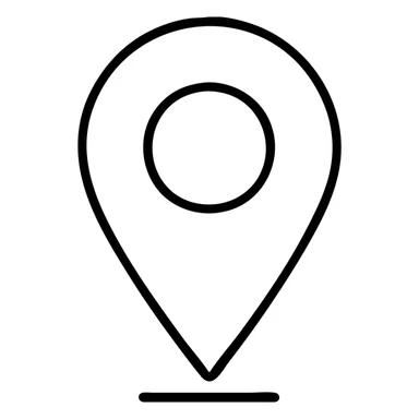 Location pin marker for maps sticker