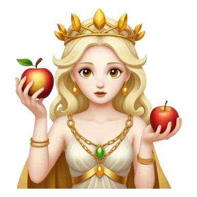 Godness of chaos Eris with an apple of discord sticker