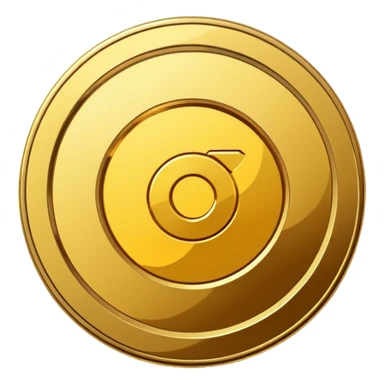 make a golden crypto coin sticker