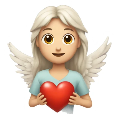 Corazón con alas sticker