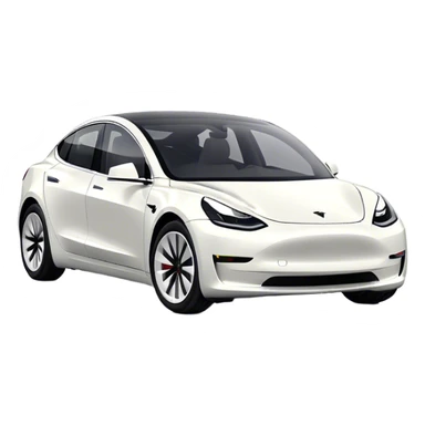 Tesla Model 3 - Tesla (Model Year: 2021) (Iconic colour: White) sticker