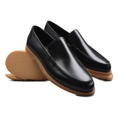 Loafers black sticker