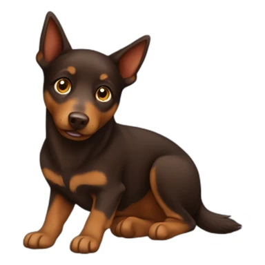 Brown Australian Kelpie sticker