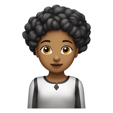 Duas meninas dormindo juntas lado a lado. Uma de cabelo cacheado morena e outra na cor branca, cabelo comprido liso na cor preta sticker