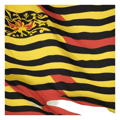 Ukrainian red and black flag sticker