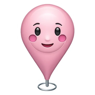location pin emoji light pink  sticker