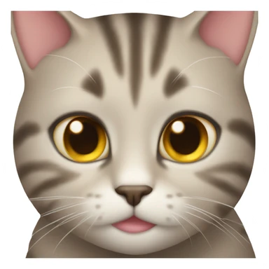 cat with human face sticker