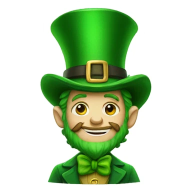 leprechaun saying gg sticker