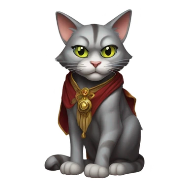  Warcraft cat in Uncle Scrooge style, mysterious eyes, intricate lips, masterpiece pose sticker