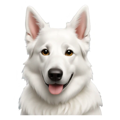 White Swiss Shepherd sticker