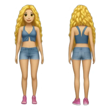 Shakira waka waka outfit sticker