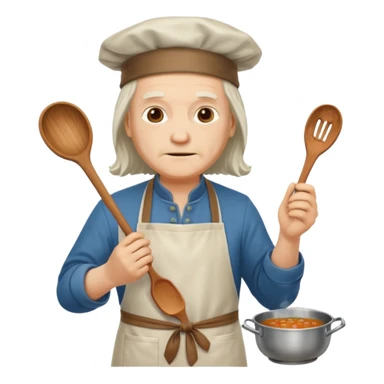 leonardo da Vinci cooking soup sticker