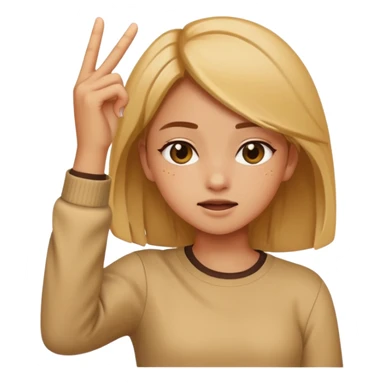 Girl dabbing sticker