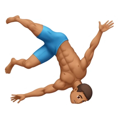 Man doing a backflip  sticker