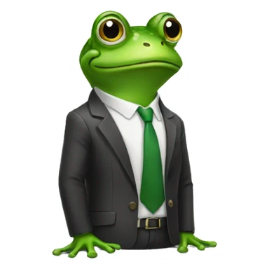 business frog sticker