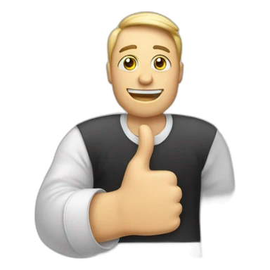 iphone with thumb up on screen facetime incoming call sticker