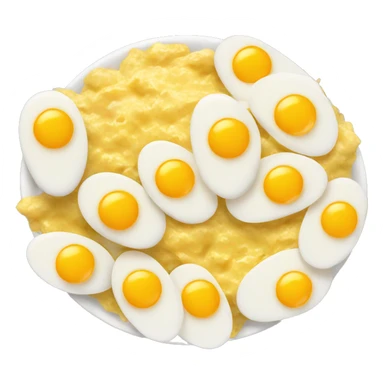 Scrambled eggs sticker