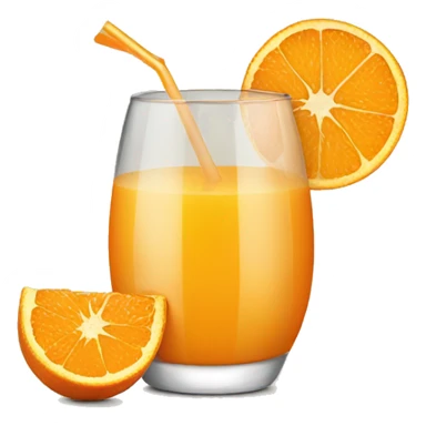 Orange juice sticker